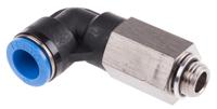 qsll-g14-12 Festo QS Series Elbow Threaded Adaptor, G 1/4 Male to Push In 12 mm, Threaded-to-Tube Connection Style, 132596