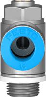 grla-14-qs-10-d Festo GRLA Series Tube Exhaust Valve, 10mm Tube Inlet Port x G 1/4 Outlet Port, 193148