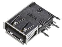 292336-1 TE Connectivity Right Angle, Through Hole, Socket- Single Port Type A 2.0 USB Connector