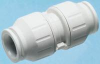 pem0422w John Guest Plastic Pipe Fitting, Straight Push Fit Coupler, 22mm