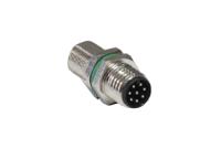 pxmbni08rpm08aflm8002 Bulgin Circular Connector, 8 Contacts, Rear, M8 Connector, Socket, Male, IP67, Buccaneer M8 Series