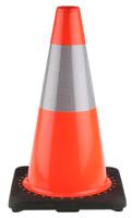 840-0644 RS PRO Weighted Orange, White 450 mm PVC Traffic Cone