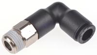 3129-06-10 Legris LF3000 Series Elbow Threaded Adaptor, R 1/8 Male to Push In 6 mm, Threaded-to-Tube Connection Style
