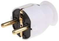 175702000 Kopp French / German Mains Plug, 16A White, Cable Mount Polymer, 250 V