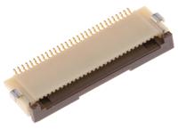 fh12s-30s-05sh55 Hirose, FH12 0.5mm Pitch 30 Way Right Angle Female FPC Connector, ZIF Bottom Contact