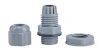 ppc9-sl080 Alpha Wire FIT Wire Management Series Slate Chloroprene Rubber (O-Ring/Seal), Polyamide Cable Gland, PG9 Thread, 4mm