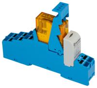48p582300060spa Finder 48 Series Interface Relay Module, DIN Rail Mount, 230V ac Coil, DPDT-2C/0, 2-Pole, 8A Load