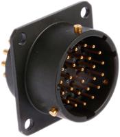 62gb-12e16-26pn Amphenol Limited, 62GB 26 Way Box Mount MIL Spec Circular Connector ReceptacleOlive, Pin Contacts,Shell Size 16,