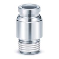 kqb2s04-m5 SMC KQB2 Series Hexagon Socket Head Male Connector, M5 to 4 mm, Threaded-to-Tube Connection Style, KQB2S04-M5