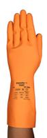 87208100 Ansell AlphaTec 87-208 Orange Natural Rubber Latex Work Gloves, Size 10