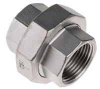 499-3518 RS PRO Stainless Steel Pipe Fitting, Straight Octagon Union, Female G 1in x Female G 1in