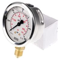 9626977 WIKA G 1/4 Analogue Pressure Gauge 600bar Bottom Entry 63mm Outside Diameter