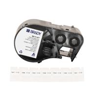 m4-11-427 Brady B-427 on Black on White, Transparent Label, 12.70 mm Width, 12.70mm Label Width