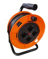 280-5690 RS PRO 50m 4 Socket Type F - German Schuko Cable Reel Open Reel, 250 V, IP20