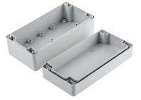 ab-081607-enclosure Fibox Grey ABS Enclosure, IP66, IP67, Grey Lid, 160 x 80 x 65mm