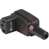 43000609 Schurter C13 Right Angle Cable Mount IEC Connector Socket, 10A, 125 V, 250 V
