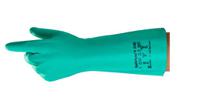 37695070 Ansell AlphaTec Solvex Green Nitrile Work Gloves, Size 7, Nitrile Coating