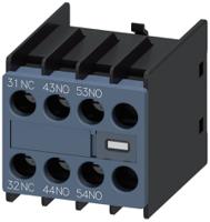 3rh29111ya210ma0 Siemens Auxiliary Switch Block, 3 Contact, 2NO + 2NC, Snap-On Mounting, SIRIUS 3RH2