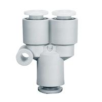 kgu12-00 SMC KGU Series Union Y, 12 mm to 12 mm, Tube-to-Tube Connection Style, KGU12-00