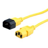 19081532-25 Roline Straight IEC C14 Plug to Straight IEC C13 Socket Power Cable, 3m