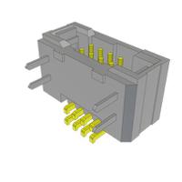tfm-104-02-s-dh-tr Samtec TFM Series Horizontal Surface, Through Hole PCB Header, 8 Contact(s), 1.27 mm Pitch, 2 Row, Shrouded