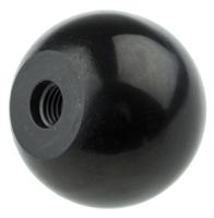 686-058 RS PRO Black Ball Clamping Knob, M10, Threaded Hole