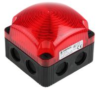 85310060 Werma BWM 853 Series Red Steady Beacon, 115 → 230 V ac, Surface Mount, Wall Mount, LED Bulb, IP66, IP67