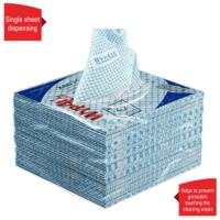 19139 WYPALL WypAll® X80 Plus Critical Clean™  Blue Cloths for Industrial Cleaning, Dry Use, Box of 30, 355 x 335mm,