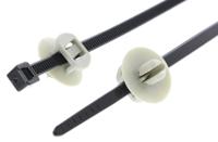 150-55940-t30rft5-pa66hs-bkgy HellermannTyton Cable Tie, Inside Serrated, 150mm x 3.6 mm, Black Polyamide 6.6 (PA66), Pk-100