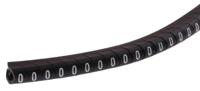 901-10305 HellermannTyton Helagrip Slide On Cable Markers, White on Black, Pre-printed "0", 4 → 9mm Cable,