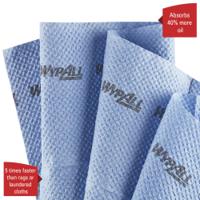 7569 WYPALL WypAll Grey Cloths for Industrial Cleaning, Dry Use, Box of 480, 335 x 345mm, Repeat Use