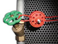 pro-lock-15-m-cable-pprop-ssteel-rd Brady Red 6-Lock Polypropylene Moulding, Stainless Steel Cable Lockout Devices, 6.50mm Shackle