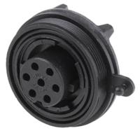 px0744s Bulgin Circular Connector, 7 Contacts, Panel, Standard Connector, Socket, Female, IP68, Standard Buccaneer Series
