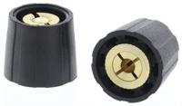 s150125-blk Sifam 15.5mm Black Potentiometer Knob for 3.2mm Shaft Splined, S150125-BLK