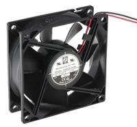 541-5306 RS PRO Axial Fan, 24 V dc, DC Operation, 68m³/h, 2.41W, 100mA Max, 80 x 80 x 25mm