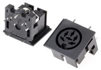 491-033 RS PRO 6 Pole Right Angle Din Socket, 2A, 100 V ac, Push-In, Female, Through Hole