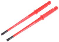 8710sl-2p Bahco Pozidriv Screwdriver Blade, PZ1 Tip, 100 mm Blade, VDE/1000V