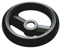 161-1985 RS PRO Black Glass-Fibre Reinforced Technopolymer Hand Wheel, 200mm diameter