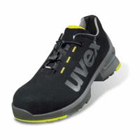 8544843 uvex 1 Unisex Black, Grey, Yellow Composite Toe Capped Safety Trainers, UK 9, EU 43