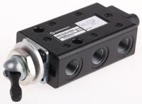 x3044302 Norgren Toggle 5/2 Pneumatic Manual Control Valve X30 Series, G 1/8, 1/8in, III B