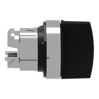 zb4bd8 Schneider Electric Harmony XB4 Series 3 Position Selector Switch Head, 22mm Cutout, Black Handle