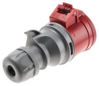3131647-7 Scame, Optima Seven IP44 Red Cable Mount 6P + E Industrial Power Socket, Rated At 16A, 415 V