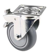 2477pjp075p40 Tente Braked Swivel Castor Wheel, 75kg Capacity, 75mm Wheel