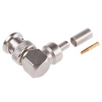 r141182000w Radiall, Plug Cable Mount BNC Connector, 50Ω, Crimp Termination, Right Angle Body
