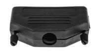 86303641clf Amphenol Communications Solutions Thermoplastic D Sub Backshell, 50 Way, Strain Relief
