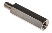 806-6673 RS PRO Standoff, M6 x M6 Thread, 35mm Body, Steel, Male/Female, 10mm Stud