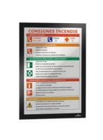 4872-01 Durable DURAFRAME® Black A4 Smooth and rigid Information Frame, 323mm Height, 236mm Width