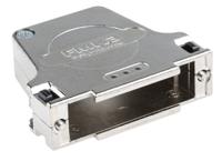 fmk3-k201-1731110062 FCT from Molex FMK Series Die Cast Zinc Angled D Sub Backshell, 25 Way, Strain Relief
