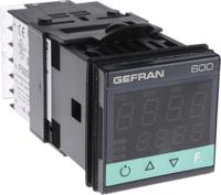 600-r-r-0-0-1 Gefran 600 PID Temperature Controller, 48 x 48 (1/16 DIN)mm, 2 Output Relay, 100 V ac, 240 V ac Supply Voltage ON/OFF
