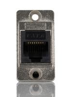 257-6716 RS PRO Single-Port RJ45 Female Feedthrough Ethernet Connector, Cat6, Unshielded